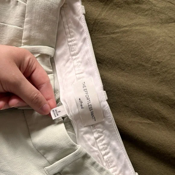 Aritzia Effortless Pants - Sage Green (Limited Edition Colour) - Regular Length - Picture 5 of 6
